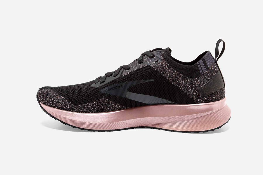 Brooks Levitate 4 Road Running Shoes Womens - Black/Pink - IXMFP-2307